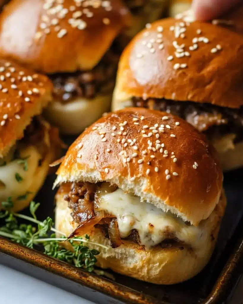 French Onion Beef Sliders For A Crowd Recipe