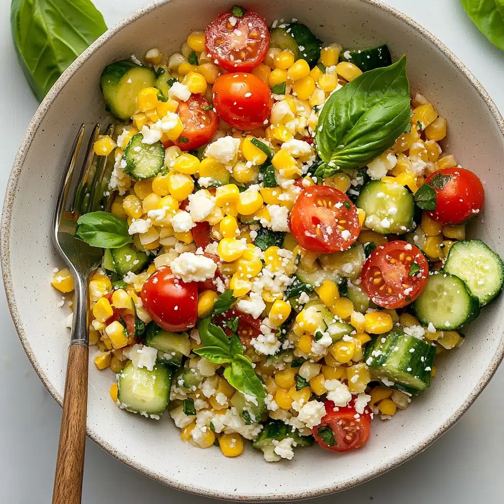 Quick & Fresh Tomato Corn Salad, Summer Tomato Corn Salad, Fresh Corn Salad Recipe, Easy Tomato and Corn Salad, Bright Summer Side Dish