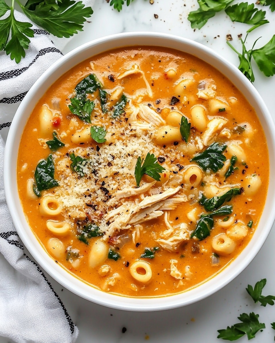 Marry Me Chicken Soup, comforting chicken soup, savory tomato soup, hearty light dinner, easy chicken soup recipe