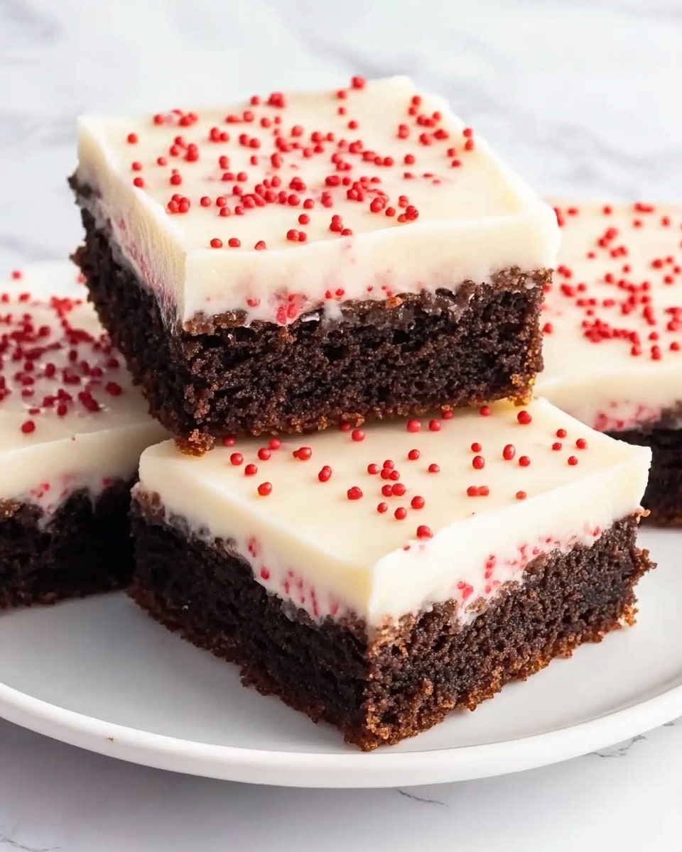 Peppermint Bark Brownies Recipe - Recipe Image