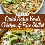 Salsa Verde Chicken & Rice Skillet Recipe