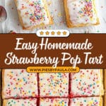 Homemade Strawberry Sheet Pan Pop Tart Recipe
