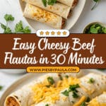 Cheesy Beef Flautas Recipe