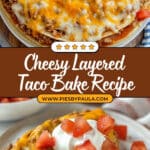 Easy Layered Taco Bake Recipe