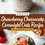 Nutritious Strawberry Cheesecake Overnight Oats Recipe