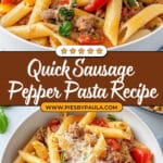 Sausage Pepper Pasta Recipe