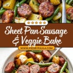 Sheet Pan Sausage with Potatoes & Green Beans Recipe