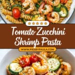Tomato Zucchini Shrimp Pasta Recipe