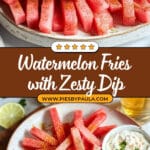 Watermelon Fries with Coconut Lime Dip Recipe