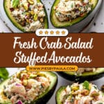 Crab Salad Stuffed Avocados Recipe