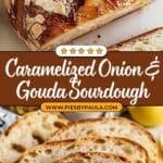 Caramelized Onion And Gouda Sourdough Bread Recipe