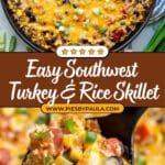 Southwest Rice and Ground Turkey Skillet Recipe