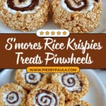 S’mores Rice Krispies Treats Pinwheels Recipe