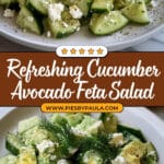 CUCUMBER AVOCADO FETA SALAD Recipe