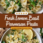 Lemon Basil Parmesan Pasta Salad Recipe