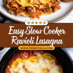 Slow Cooker Ravioli Lasagna Recipe