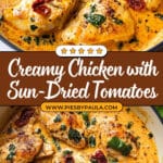 Creamy Chicken with Sun-Dried Tomatoes Recipe