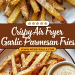 Air Fryer Garlic Parmesan Fries Recipe
