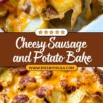 Cheesy Potatoes with Smoked Sausage Recipe