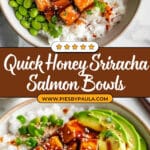 Honey Sriracha Salmon Bowls Recipe