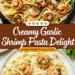 Creamy Garlic Shrimp Pasta Recipe