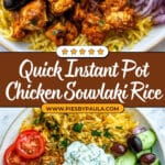 Instant Pot Chicken Souvlaki Rice Recipe