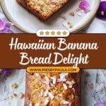 Hawaiian Banana Bread with Pineapple, Coconut & Macadamia Nuts Recipe