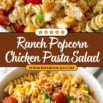 Popcorn Chicken Bacon Ranch Pasta Salad Recipe