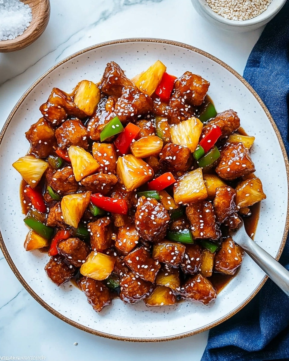 Pineapple Chicken Stir Fry Recipe - Recipe Image