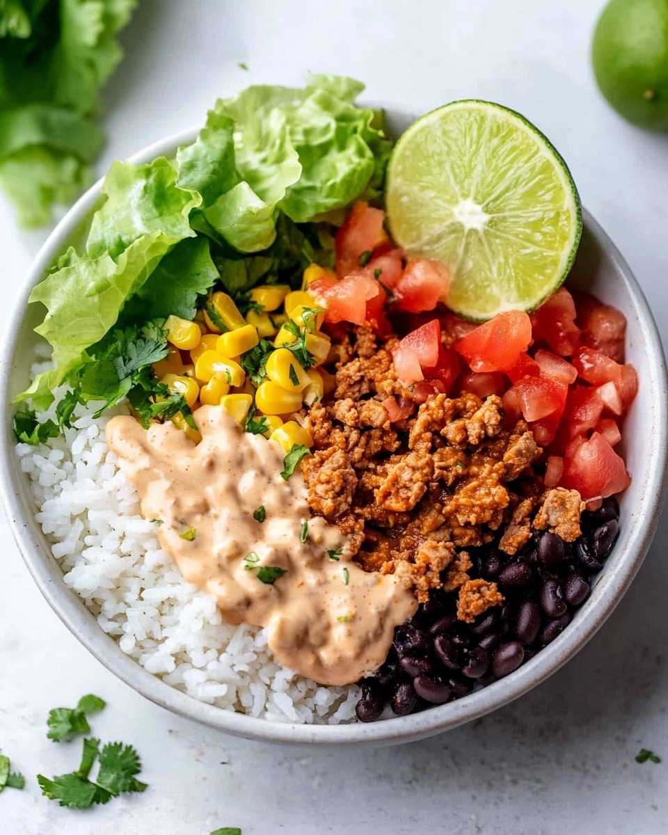 Ground Chicken Burrito Bowls Recipe - Recipe Image