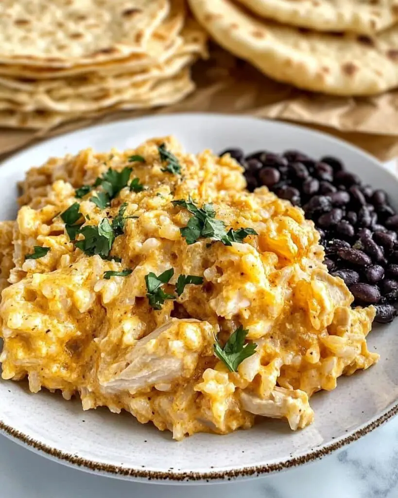 Mexican Chicken and Rice with Queso Recipe
