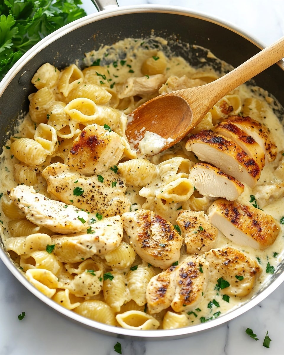 Creamy Chicken Pasta Recipe - Recipe Image