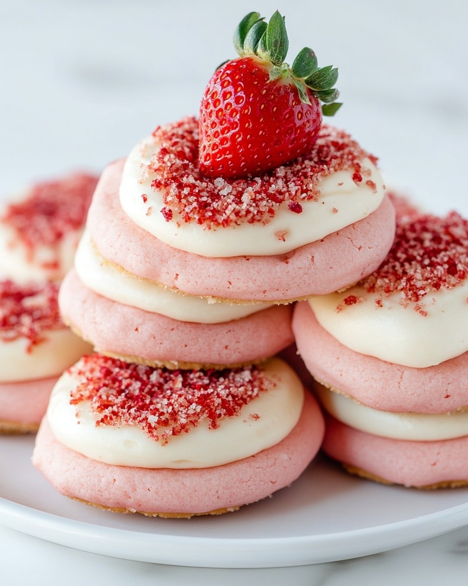 Easy Strawberry Crunch Cookies Recipe - Recipe Image