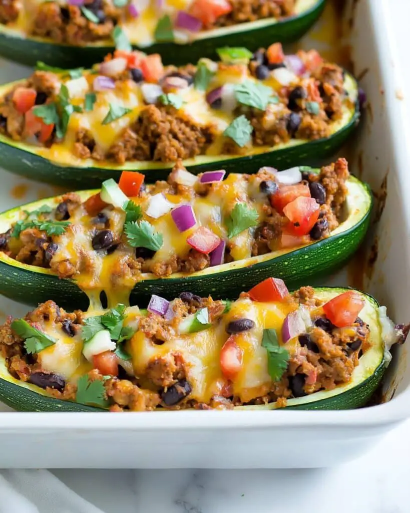 Taco Zucchini Boats Recipe