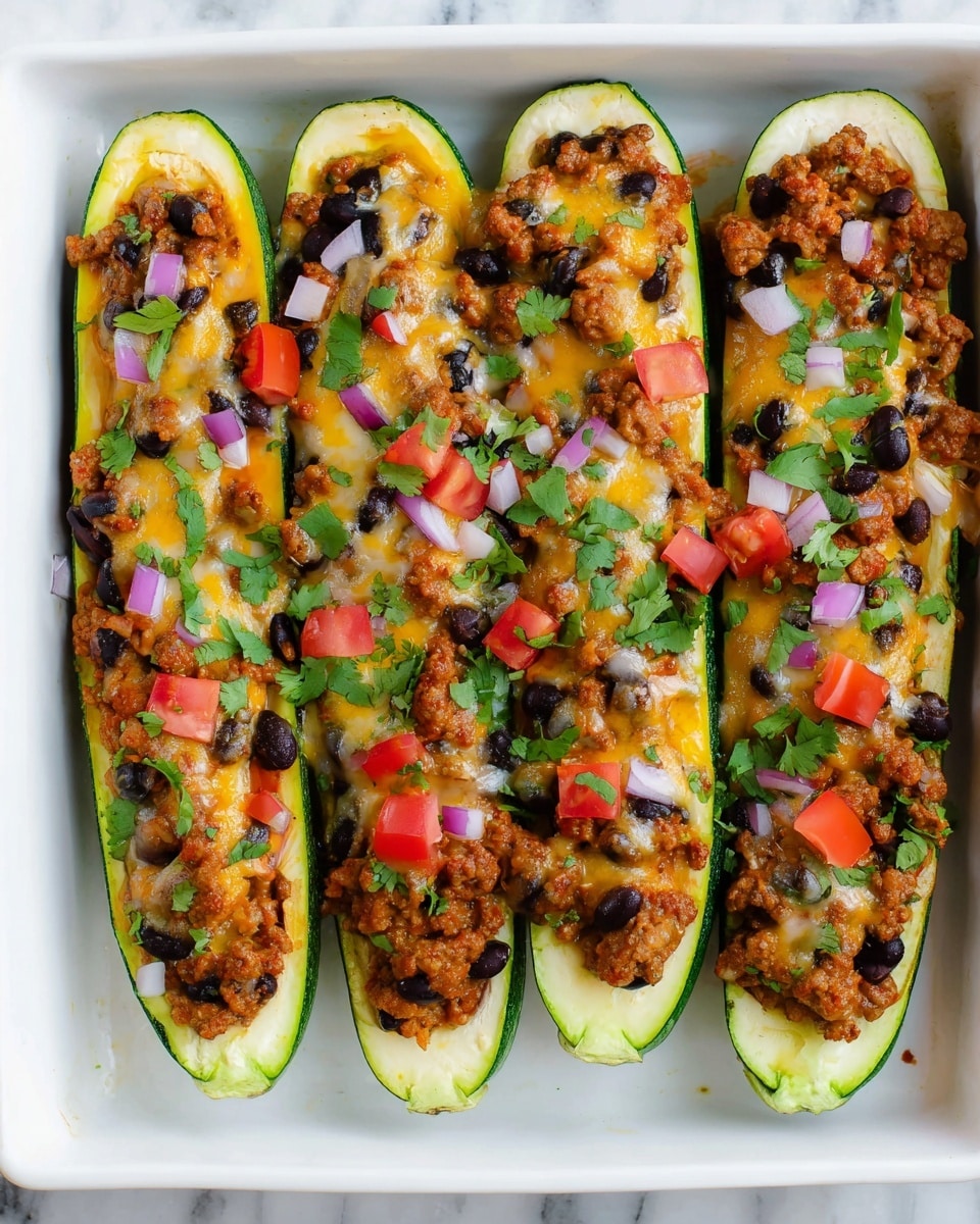 Taco Zucchini Boats Recipe - Recipe Image