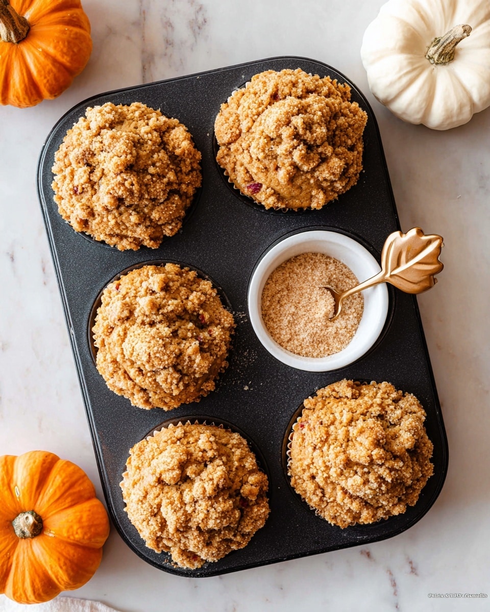 Apple Pumpkin Streusel Muffins Small Batch Recipe - Recipe Image