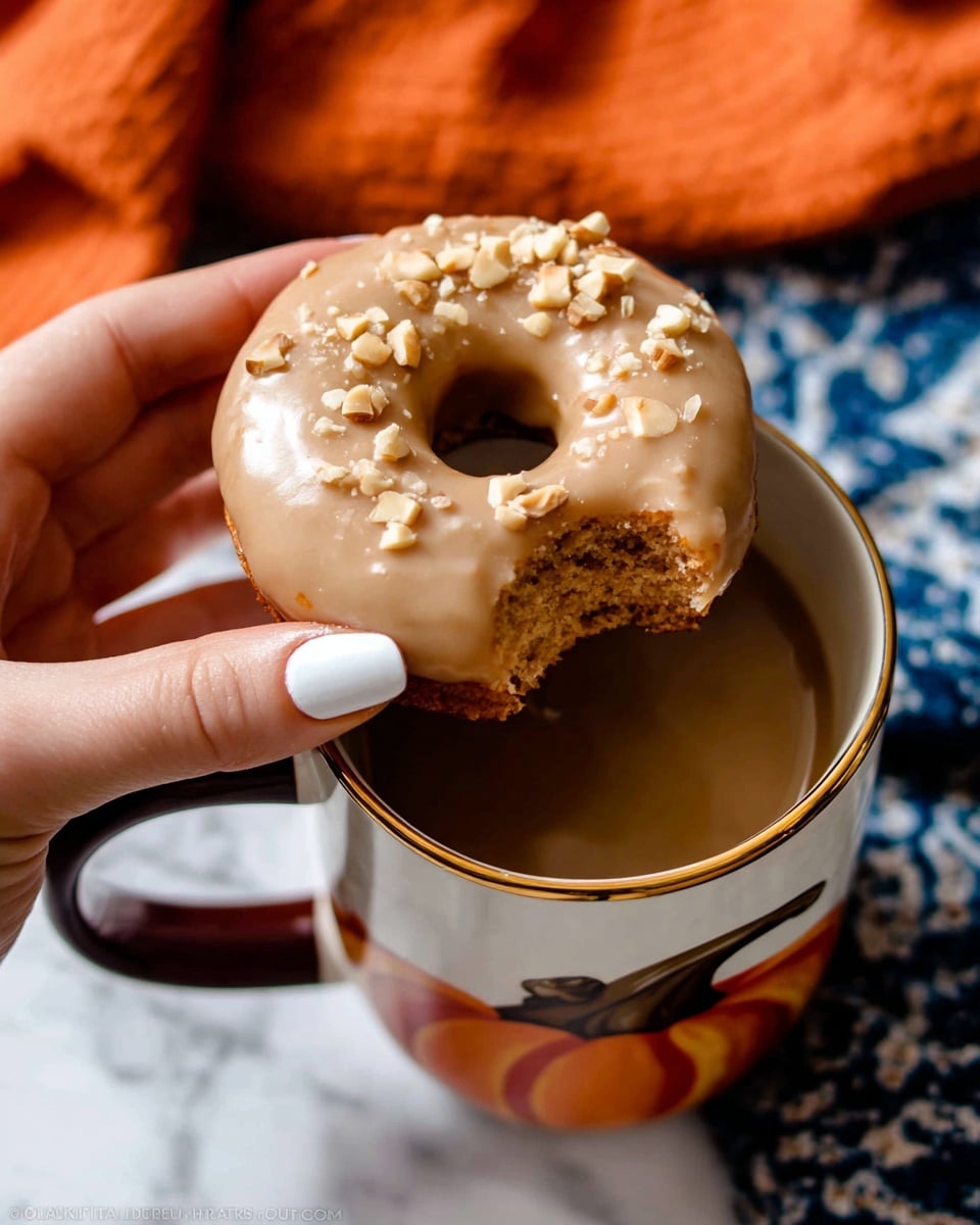 Baked Pumpkin Donuts with Brown Sugar Icing Recipe - Recipe Image