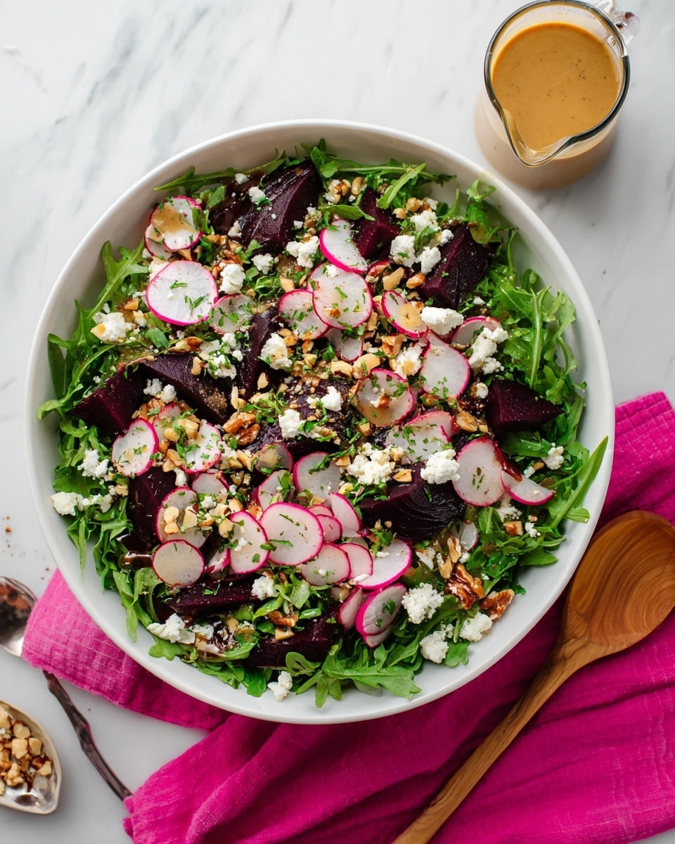 Roasted Beet Salad with Goat Cheese and Pistachios Recipe - Recipe Image