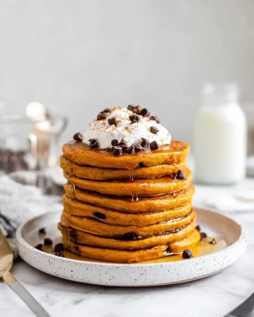 Pumpkin Chocolate Chip Pancakes Recipe