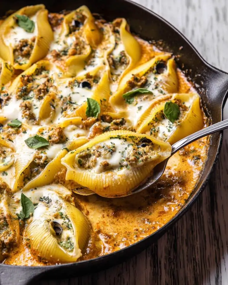 Spicy Pumpkin and Pesto Cheese Stuffed Shells Recipe