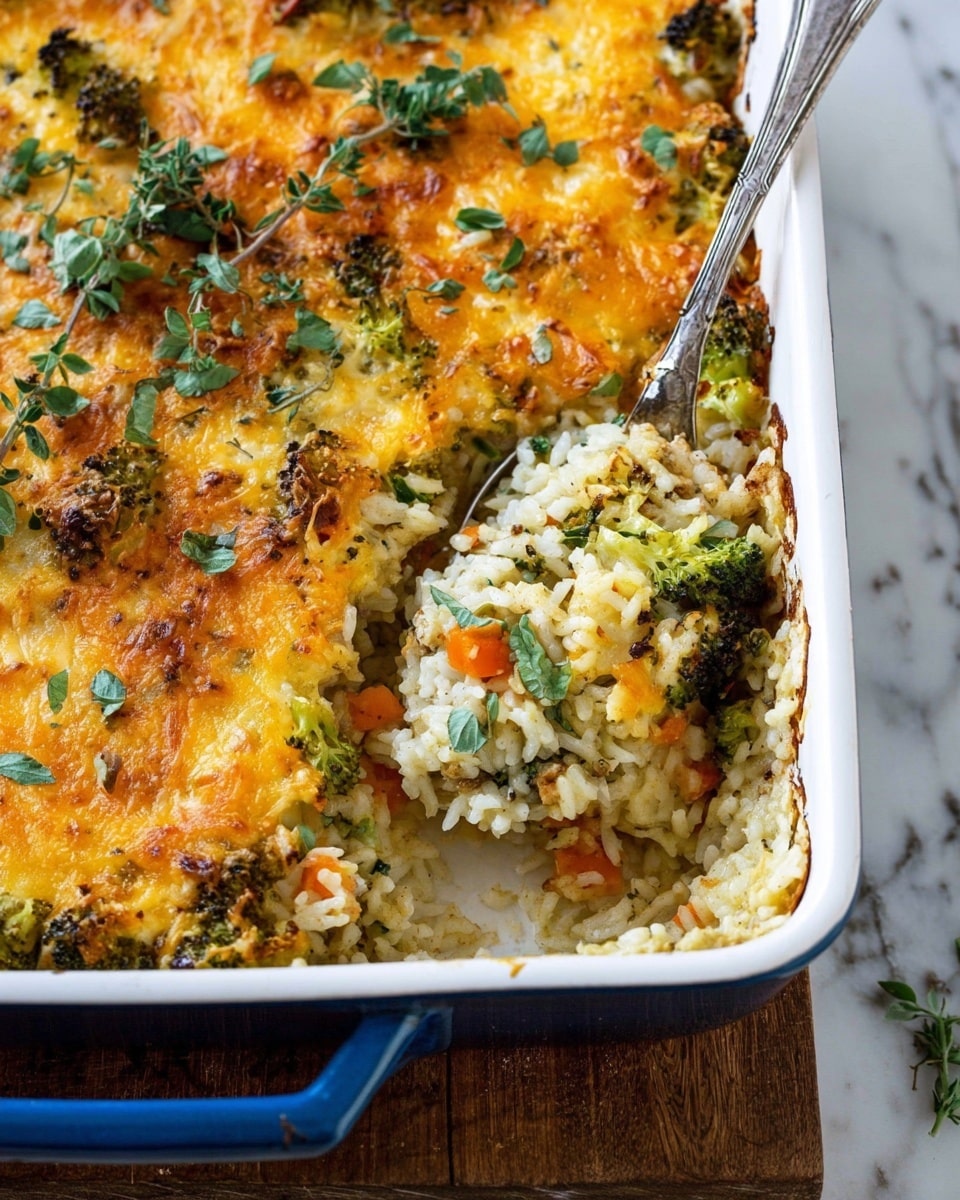 Broccoli Cheddar Chicken and Rice Casserole Recipe - Recipe Image