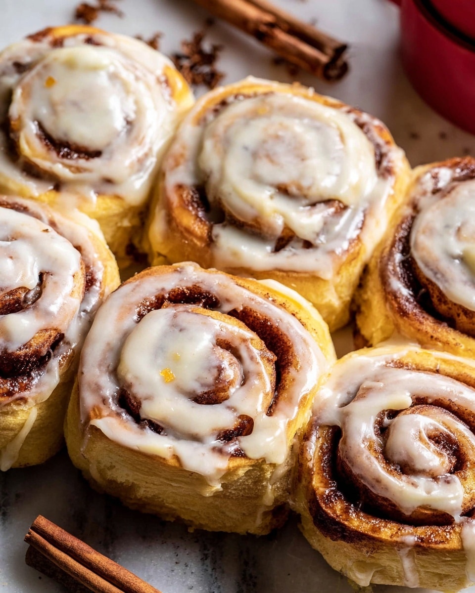 Apple Cinnamon Rolls with Brown Butter Maple Icing Recipe - Recipe Image