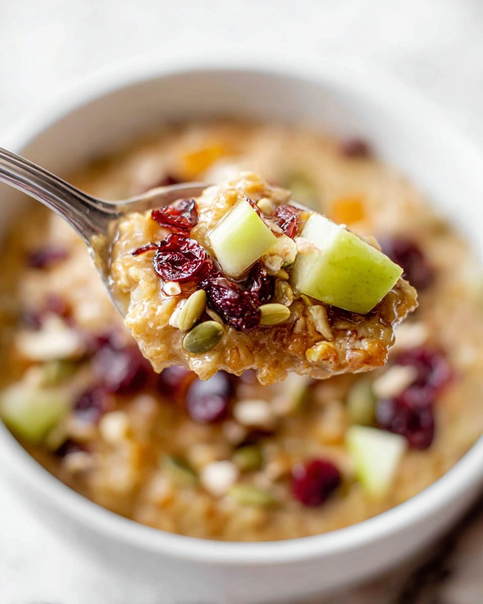 Slow Cooker Pumpkin Oatmeal with Pears and Spices Recipe - Recipe Image