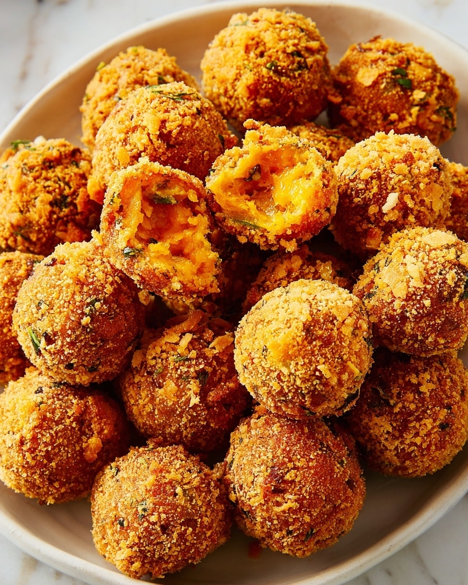 Crispy Sweet Potato Bites with Parmesan, Gruyère, and Honey Recipe - Recipe Image