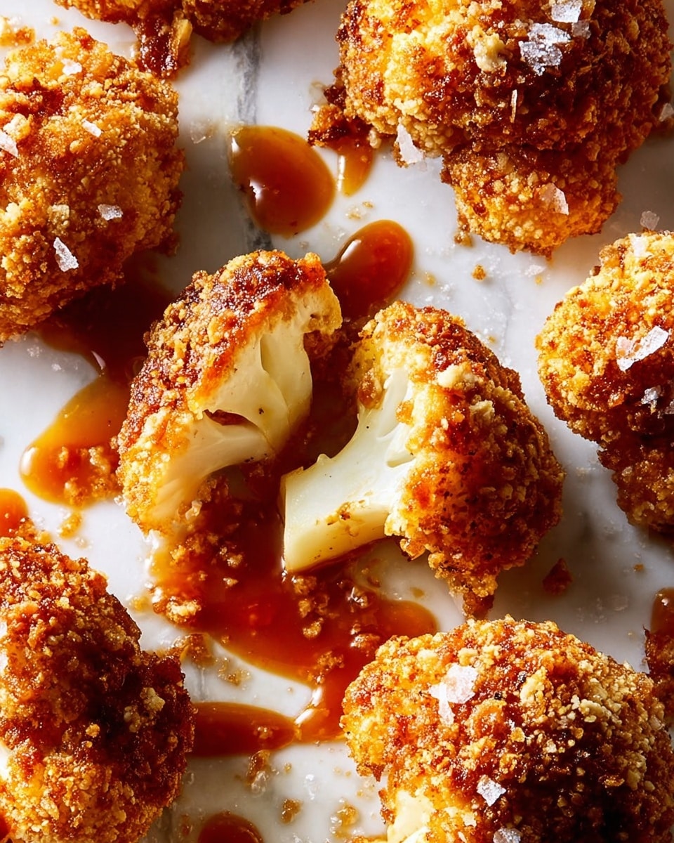 Crispy Hot Honey Cauliflower Nuggets Recipe - Recipe Image