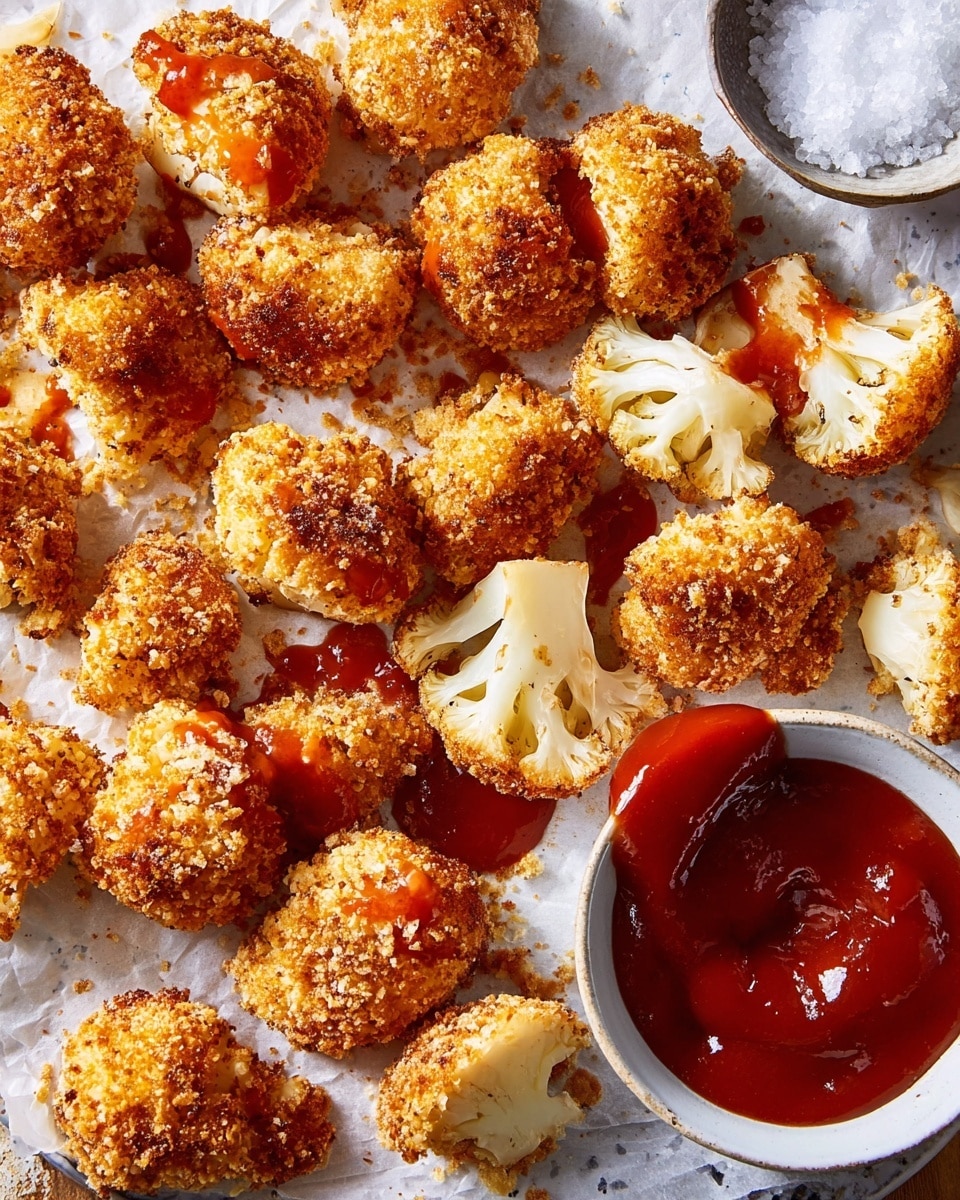 Crispy Hot Honey Cauliflower Nuggets Recipe - Recipe Image