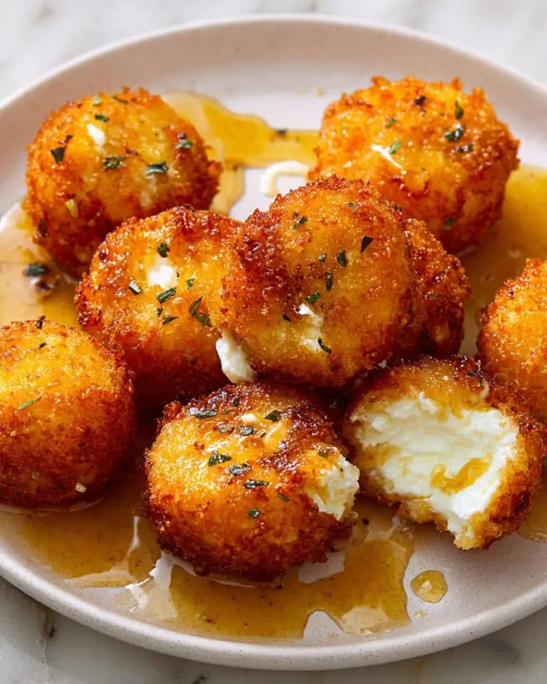 Crispy Fried Goat Cheese Bites with Honey and Fresh Thyme Recipe