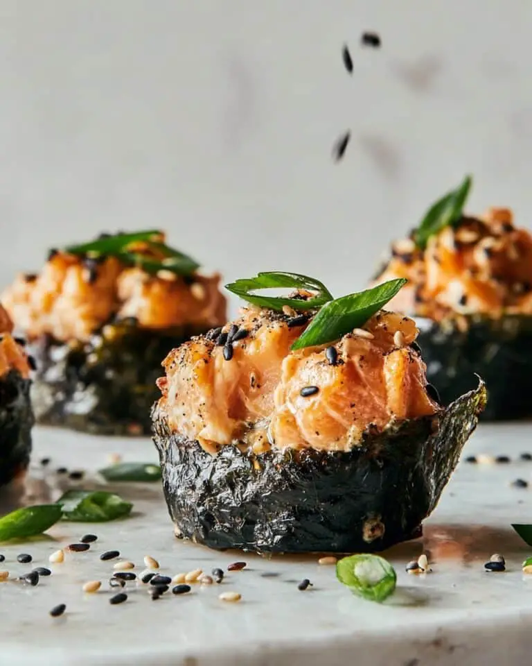Baked Salmon Sushi Cups Recipe