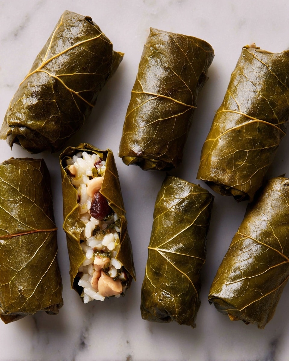 Veggie-Stuffed Grape Leaves (Dolmas) Recipe - Recipe Image