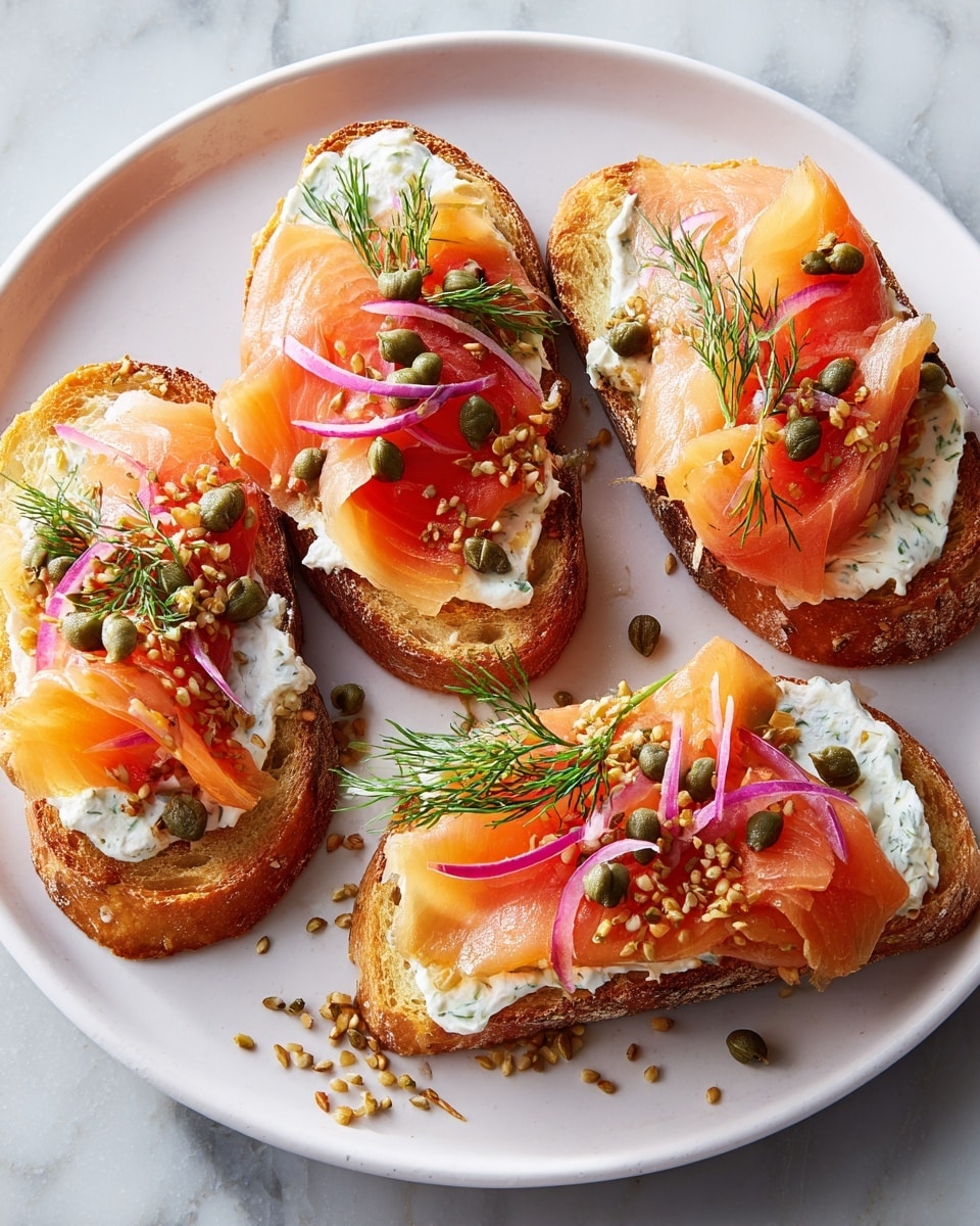 Smoked Salmon Crostini Recipe - Recipe Image